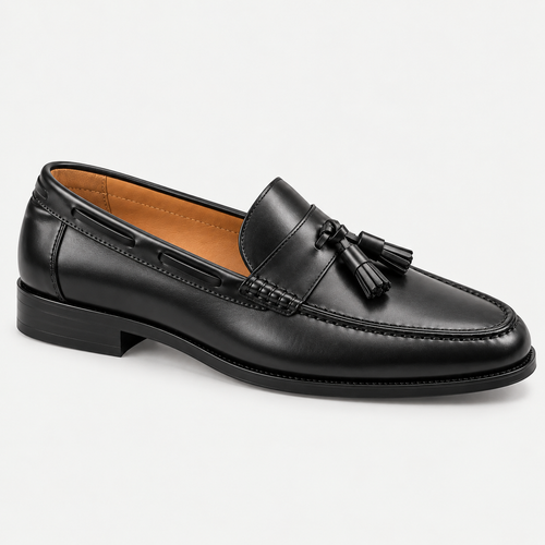 Black Tassel Loafer