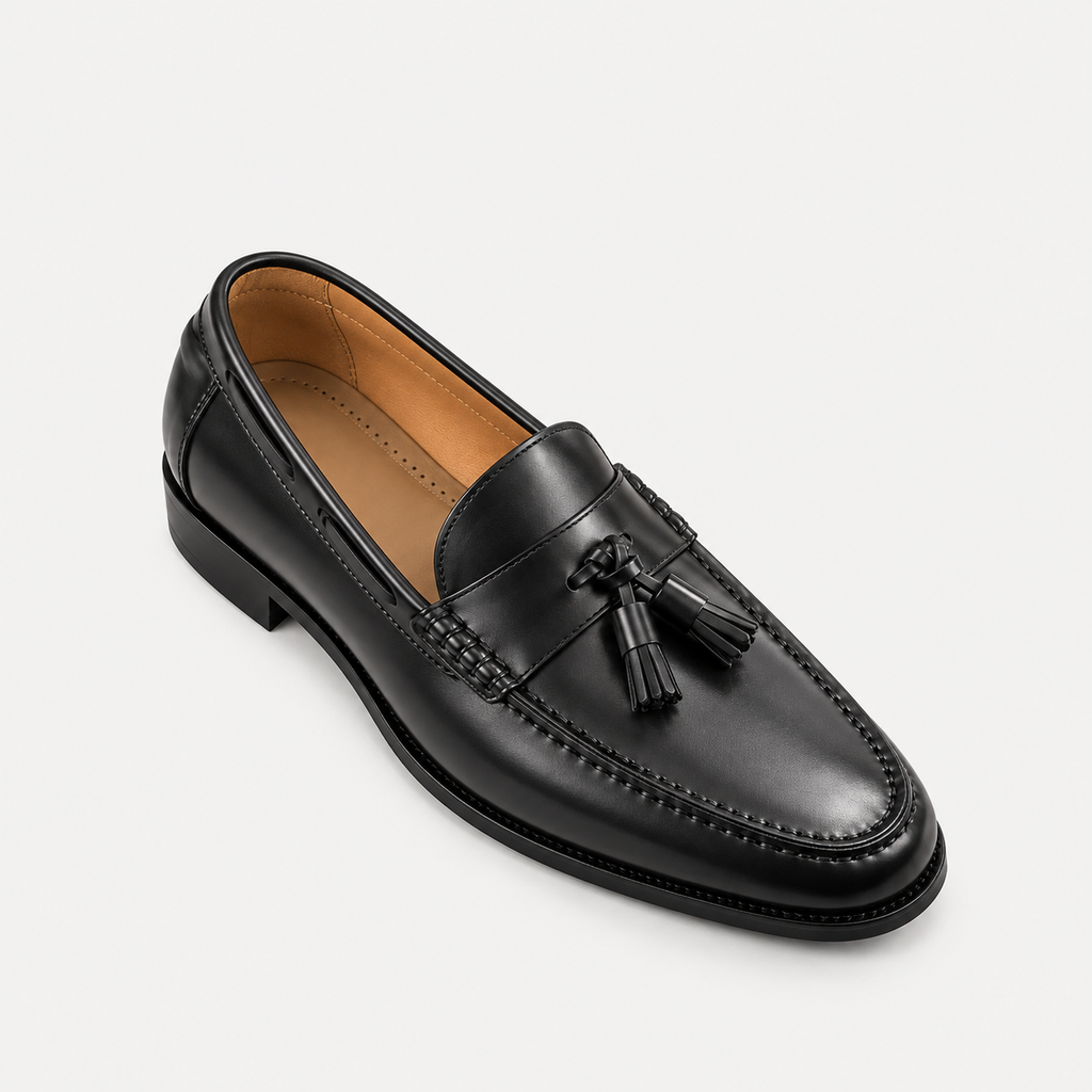 Black Tassel Loafer