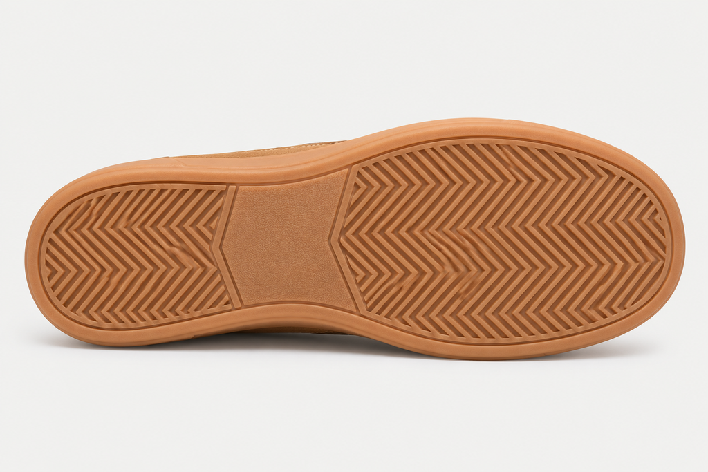 Tan Suede Retro Sneaker