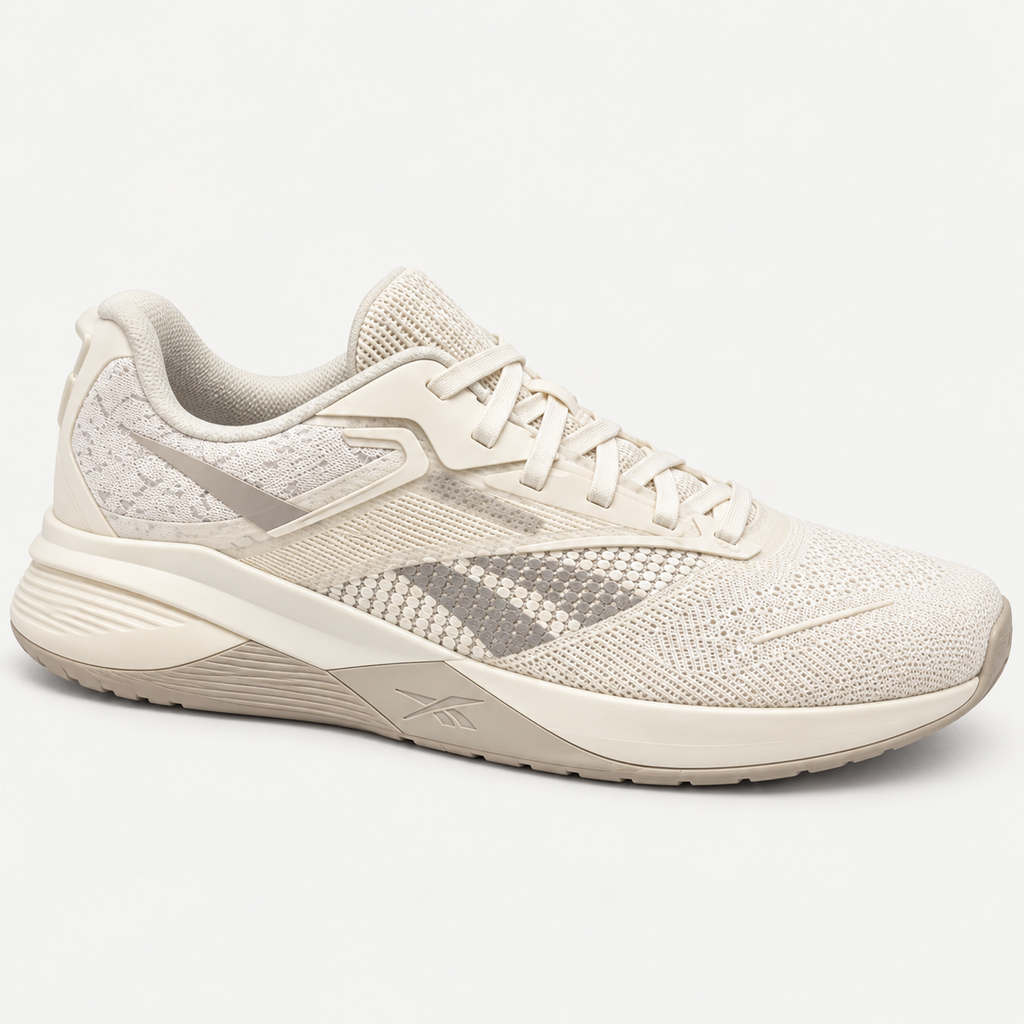 Cream Knit Training Shoe